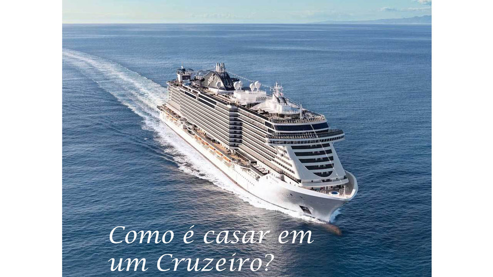 Como é casar em um navio de Cruzeiro?